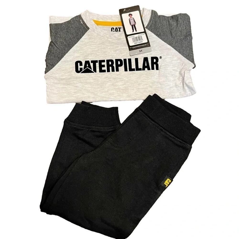 CAT Caterpillar Boy’s Joggers Shirt 2 piece Set Size 3T NWT - Picture 10 of 10